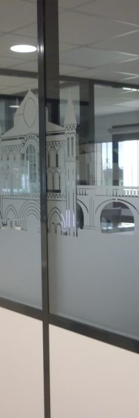 Vitrophanie décorative