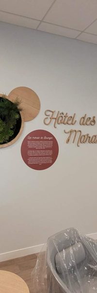Signalétique décorative hôtel